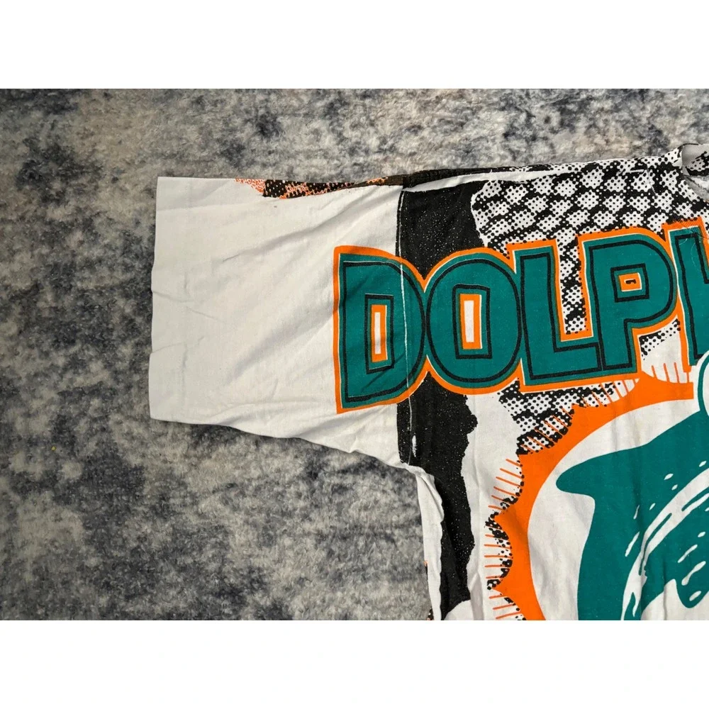 Vintage Miami Dolphins Magic Johnson T's All Over Print T‎ Shirt Mens XL - Picture 3 of 16